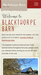 Mobile Screenshot of blackthorpebarn.com