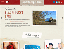 Tablet Screenshot of blackthorpebarn.com